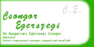 csongor egerszegi business card